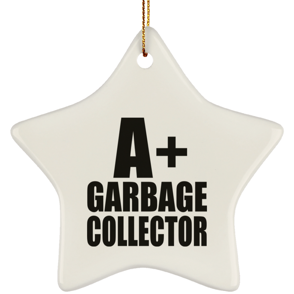 A+ Garbage Collector - Star Ornament