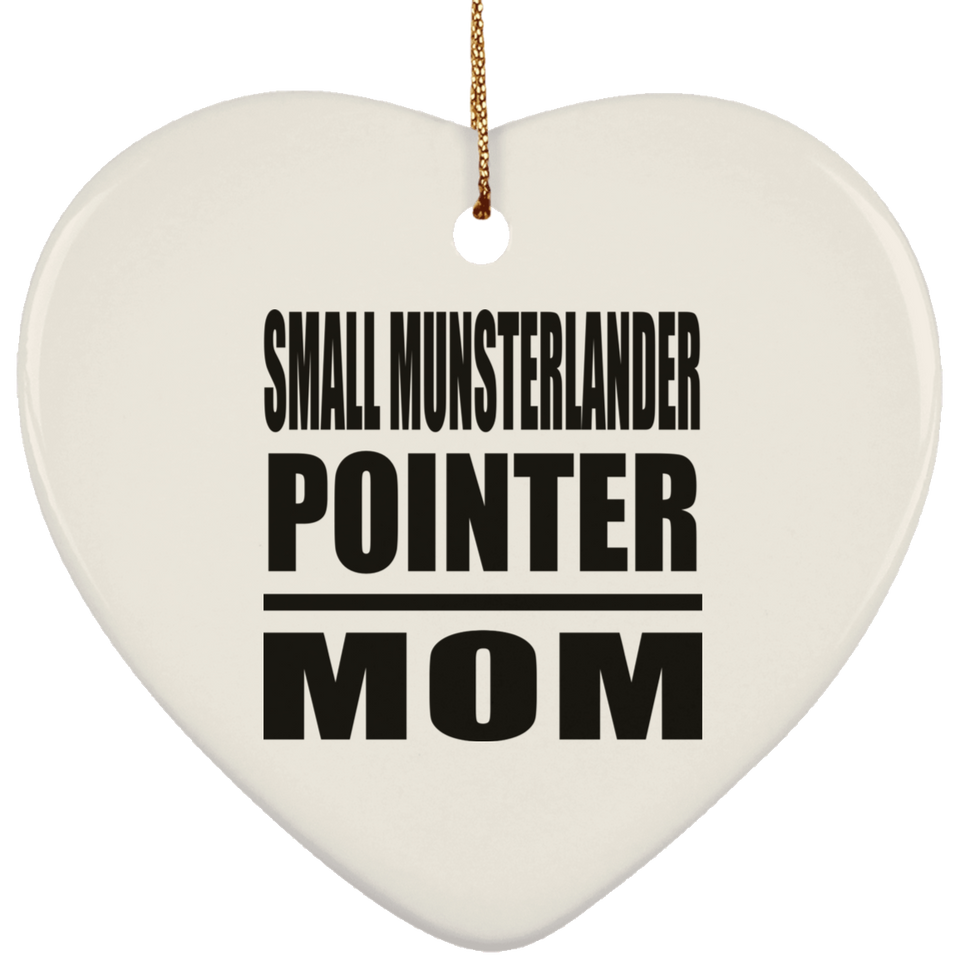 Small Munsterlander Pointer Mom - Heart Ornament