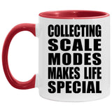 Collecting Scale Modes Makes Life Special - 11oz Accent Mug Red