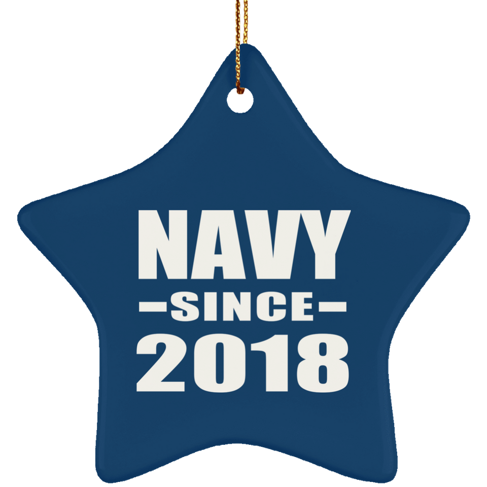 Navy Since 2018 - Star Ornament
