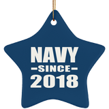 Navy Since 2018 - Star Ornament