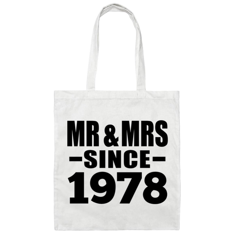 46th Anniversary Mr & Mrs Since 1978 - Tote Bag White