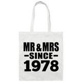 46th Anniversary Mr & Mrs Since 1978 - Tote Bag White