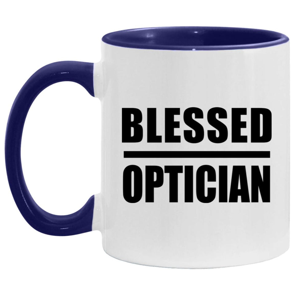 Blessed Optician - 11oz Accent Mug Purple