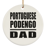 Portuguese Podengo Dad - Circle Ornament