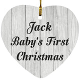 Jack Baby's First Christmas - Heart Ornament F