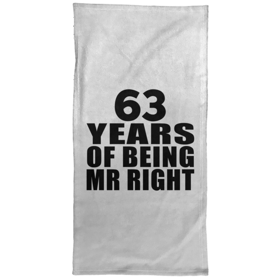 63rd Anniversary 63 Years Of Being Mr Right - Hand Towel