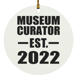 Museum Curator Established EST. 2022 - Circle Ornament