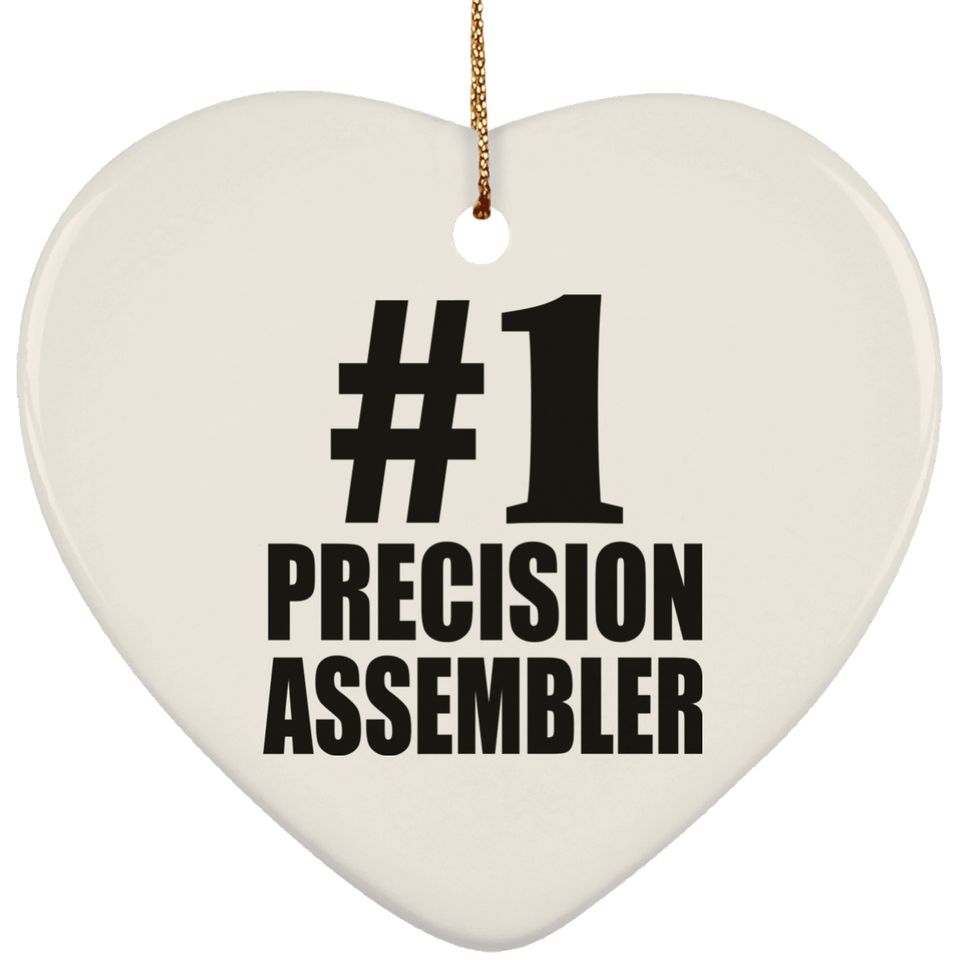 Number One #1 Precision Assembler - Heart Ornament