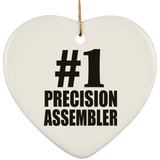 Number One #1 Precision Assembler - Heart Ornament