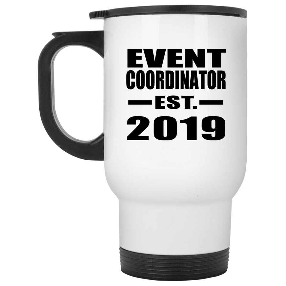 Event Coordinator Established EST. 2019 - White Travel Mug