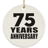 75th Anniversary 75 Years - Circle Ornament