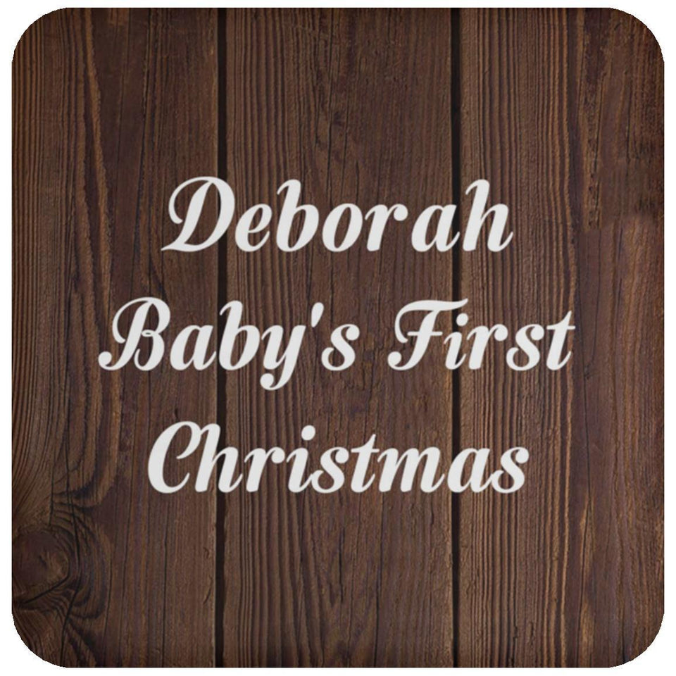 Deborah Baby's First Christmas - Drink Coaster D