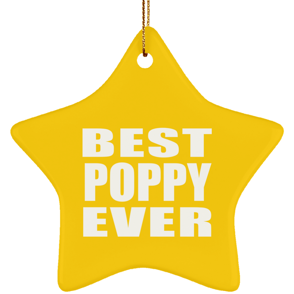 Best Poppy Ever - Star Ornament