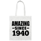 84th Birthday Amazing Since 1940 - Tote Bag White