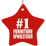 Number One #1 Furniture Upholsterer - Star Ornament