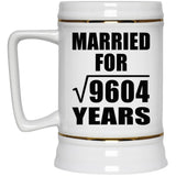 98th Anniversary Married For Square Root of 9604 Years - Beer Stein