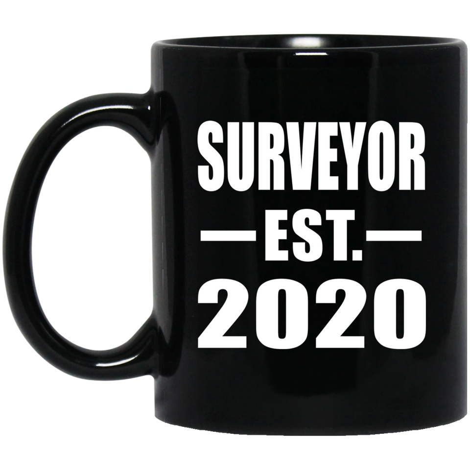 Surveyor Established EST. 2020 - 11oz Coffee Mug Black