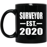 Surveyor Established EST. 2020 - 11oz Coffee Mug Black