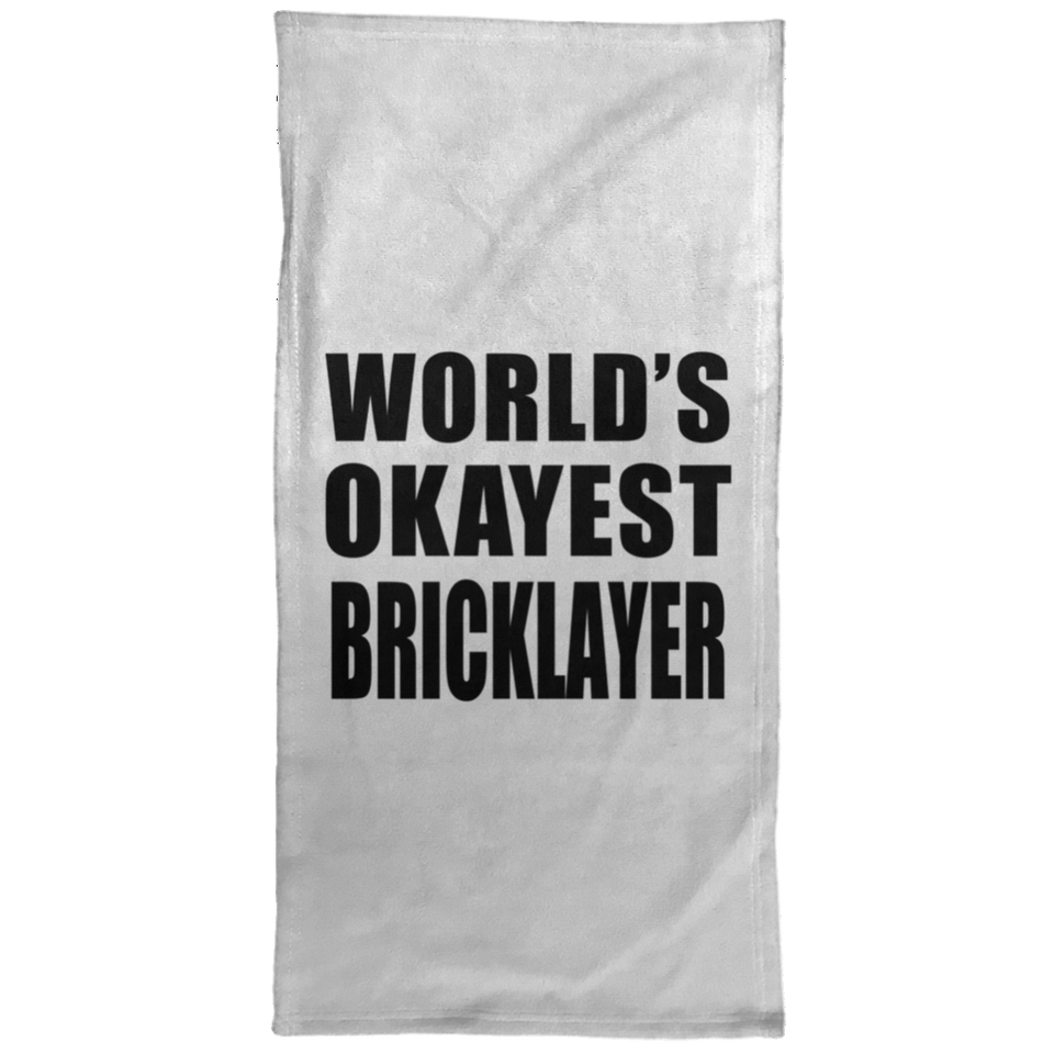 World's Okayest Bricklayer - Hand Towel