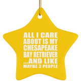 All I Care About Is My Chesapeake Bay Retriever - Star Ornament