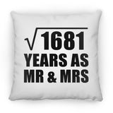 41st Anniversary Square Root of 1681 Years As Mr & Mrs - Throw Pillow