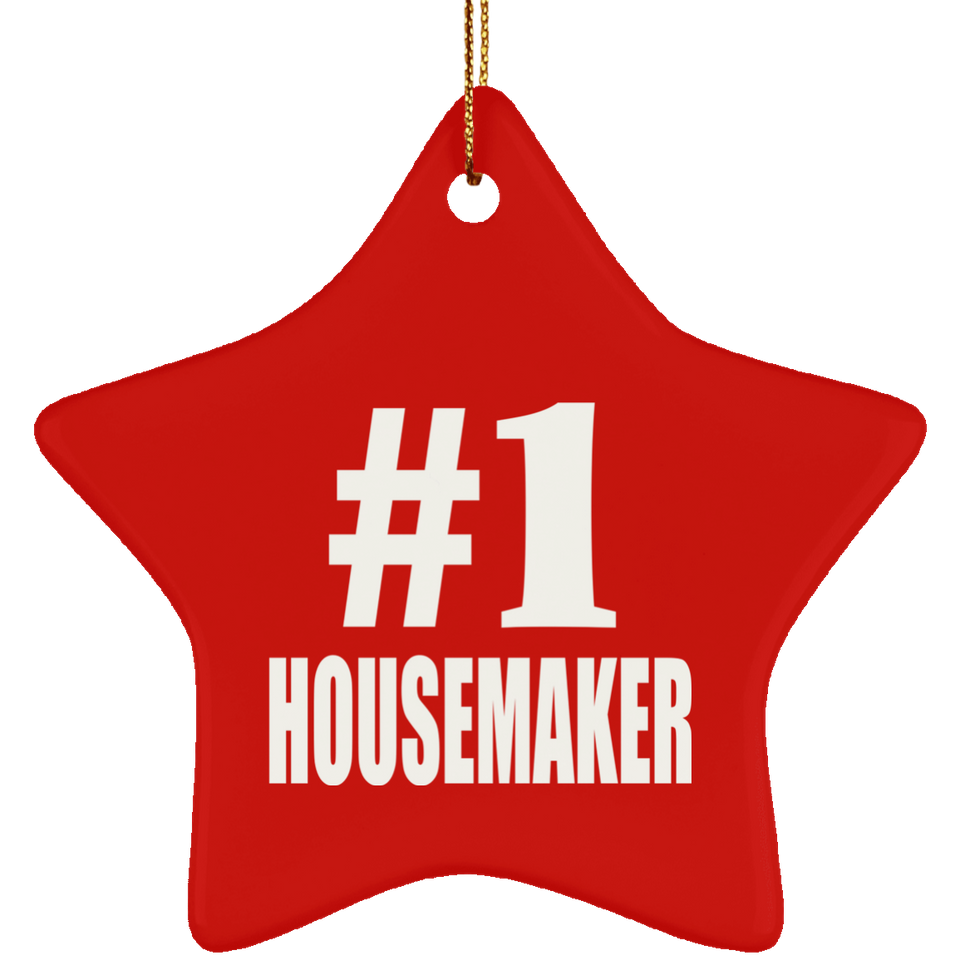 Number One #1 Housemaker - Star Ornament