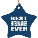 Best Hotel Manager Ever - Star Ornament