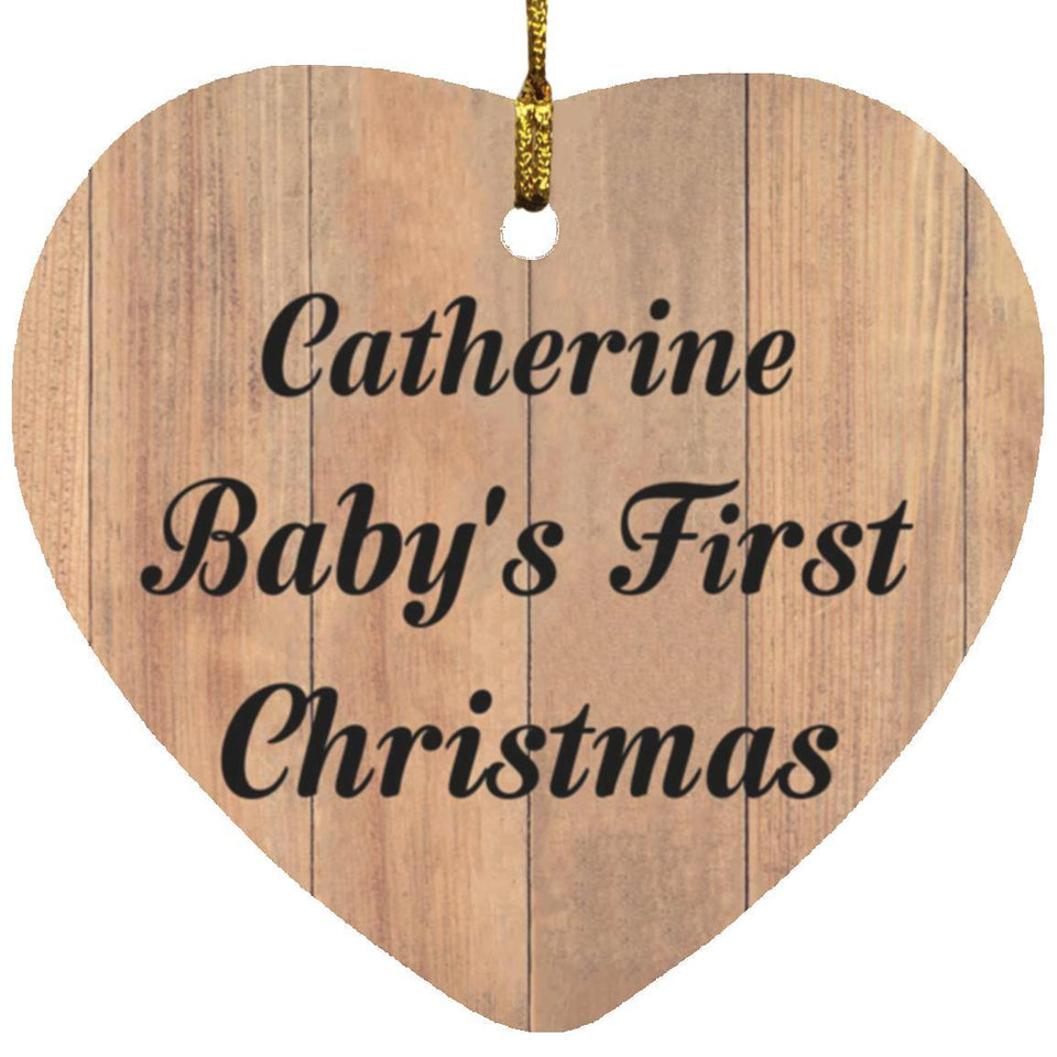 Catherine Baby's First Christmas - Heart Ornament C