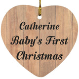 Catherine Baby's First Christmas - Heart Ornament C