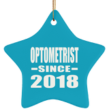 Optometrist Since 2018 - Star Ornament
