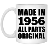 68th Birthday Made in 1956 All Parts Original - 11oz Coffee Mug
