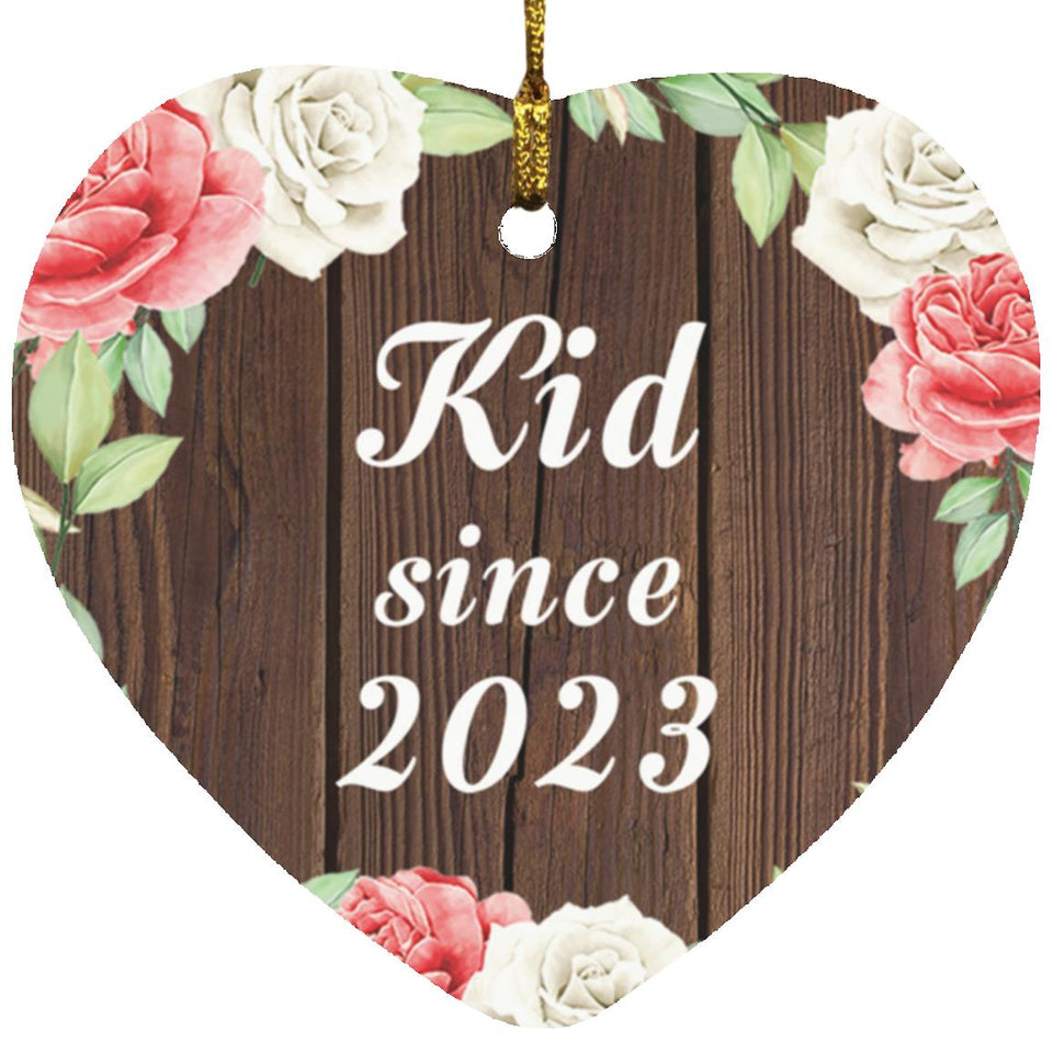 Kid Since 2023 - Heart Ornament A