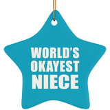 World's Okayest Niece - Star Ornament
