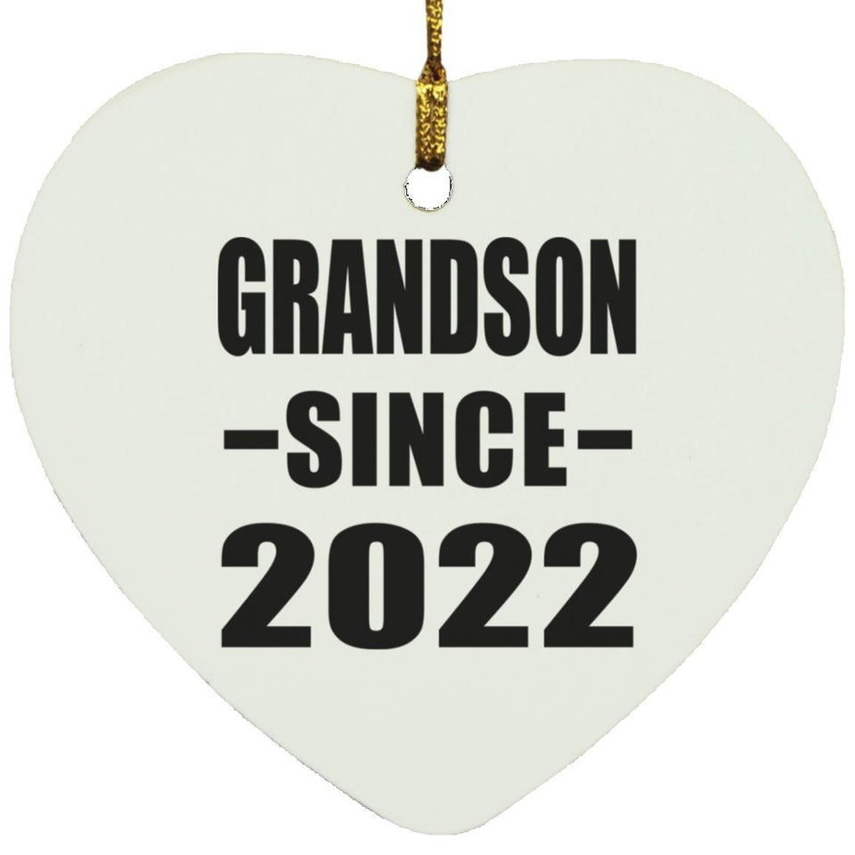 Grandson Since 2022 - Heart Ornament