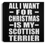 All I Want For Christmas Is My Scottish Terrier - Canvas Square