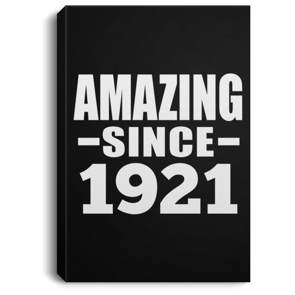 103rd Birthday Amazing Since 1921 - Canvas Portrait