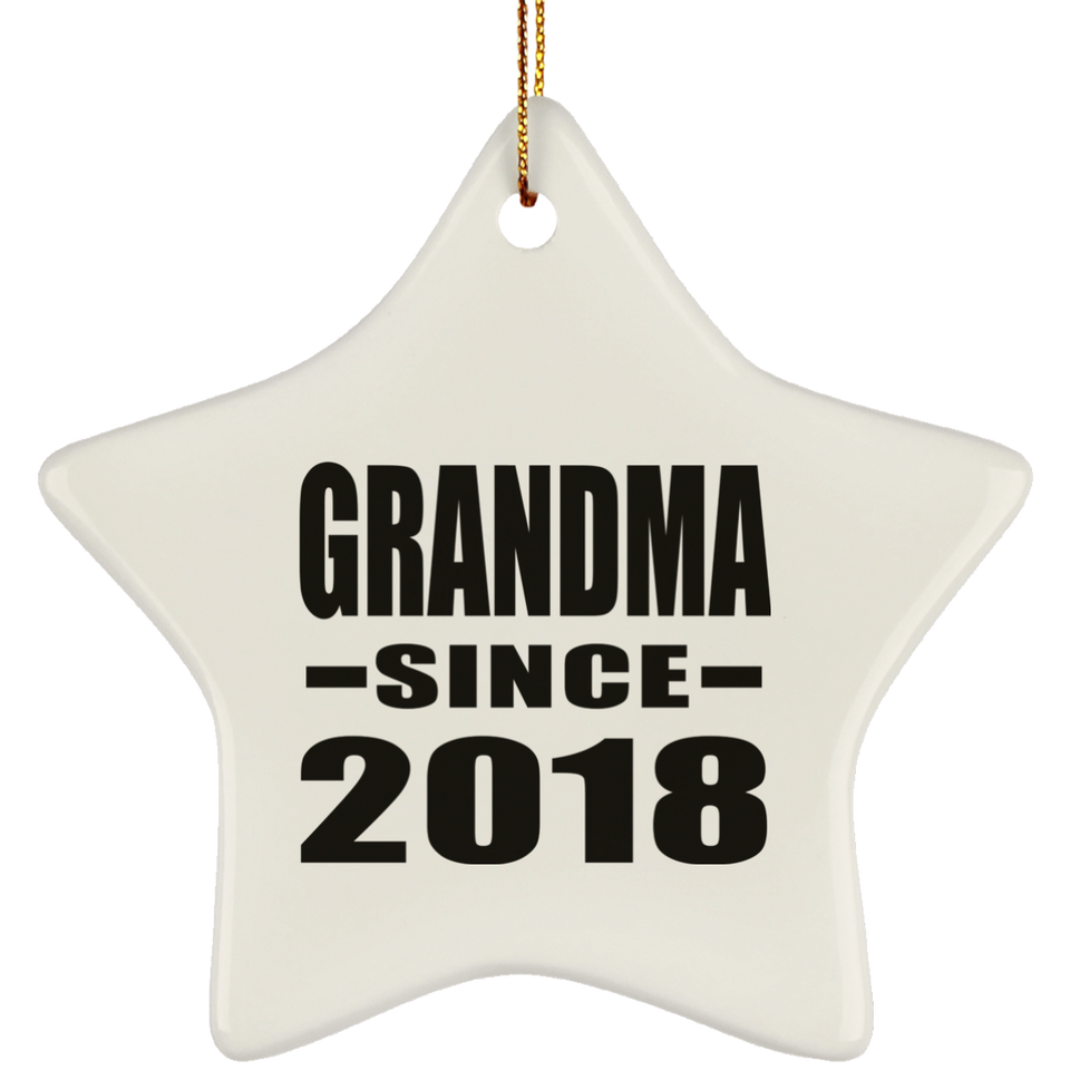 Grandma Since 2018 - Star Ornament