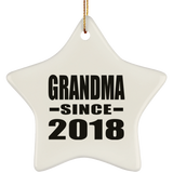 Grandma Since 2018 - Star Ornament