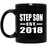 Step Son Established EST. 2018 - 11 Oz Coffee Mug Black