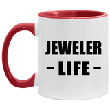 Jeweler Life - 11oz Accent Mug Red