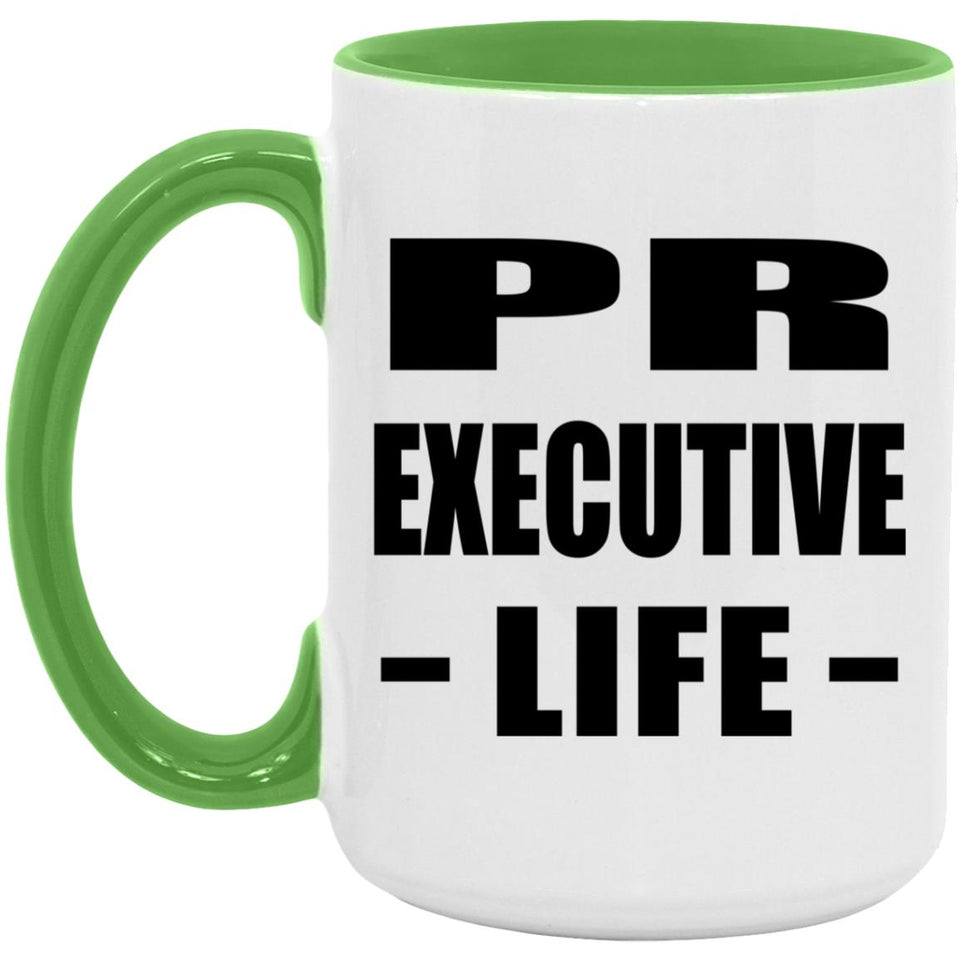 Pr Executive Life - 15oz Accent Mug Green