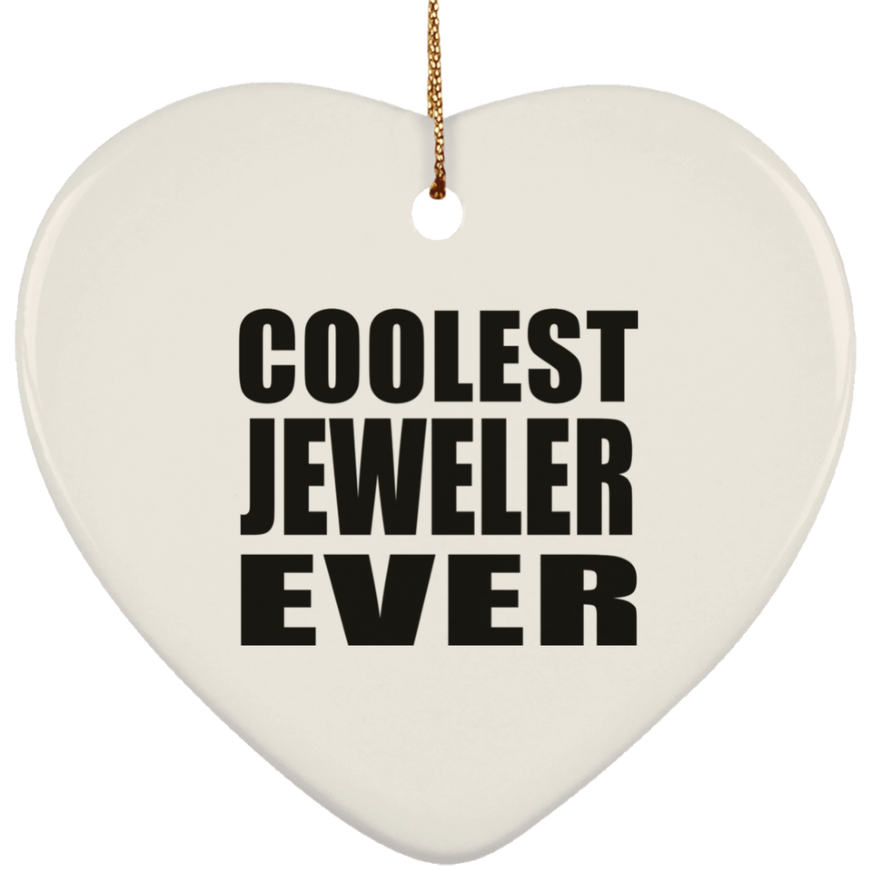 Coolest Jeweler Ever - Heart Ornament