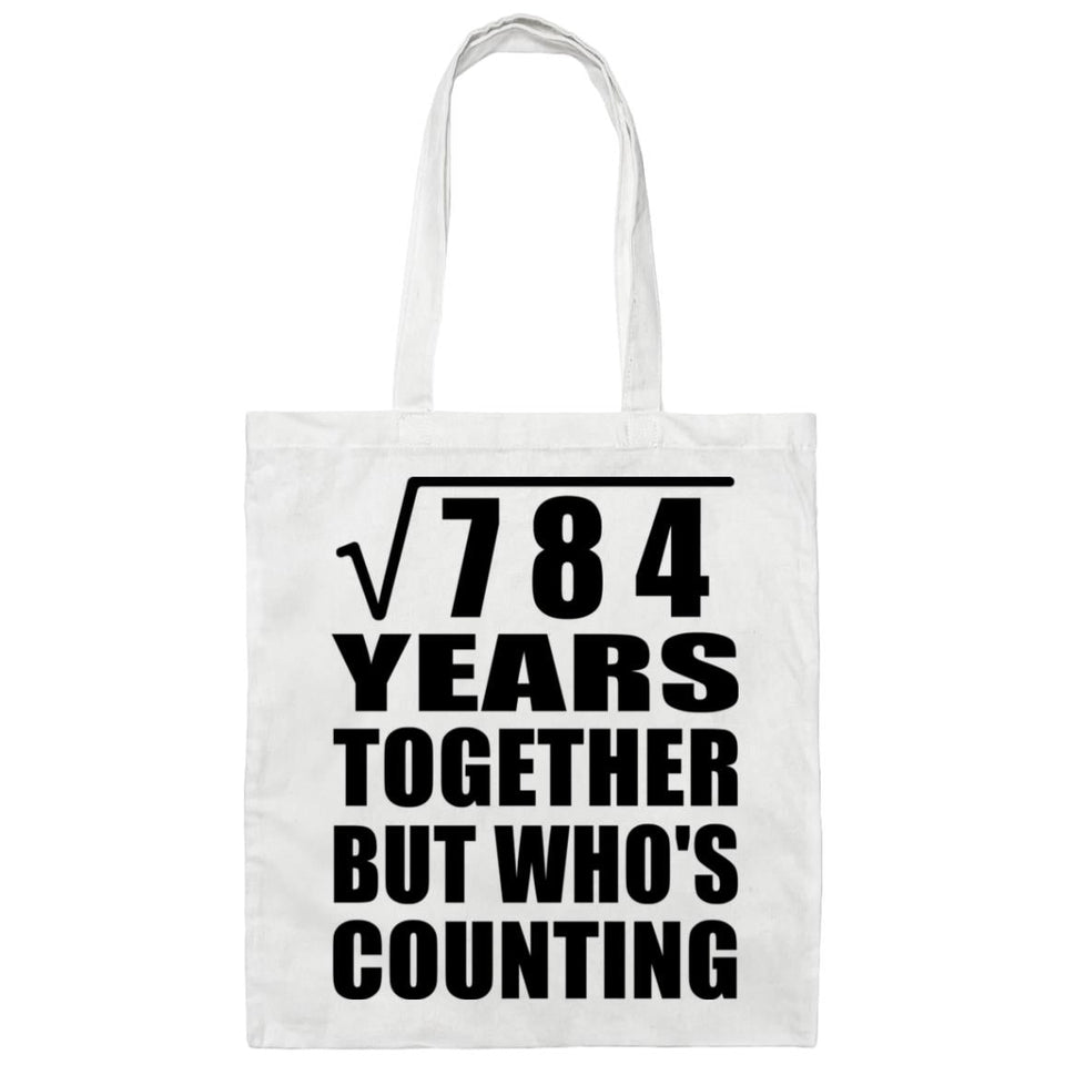 28th Anniversary Square Root of 784 Years Who's Counting - Tote Bag White