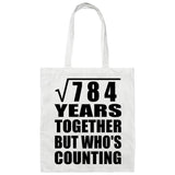28th Anniversary Square Root of 784 Years Who's Counting - Tote Bag White