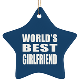 World's Best Girlfriend - Star Ornament