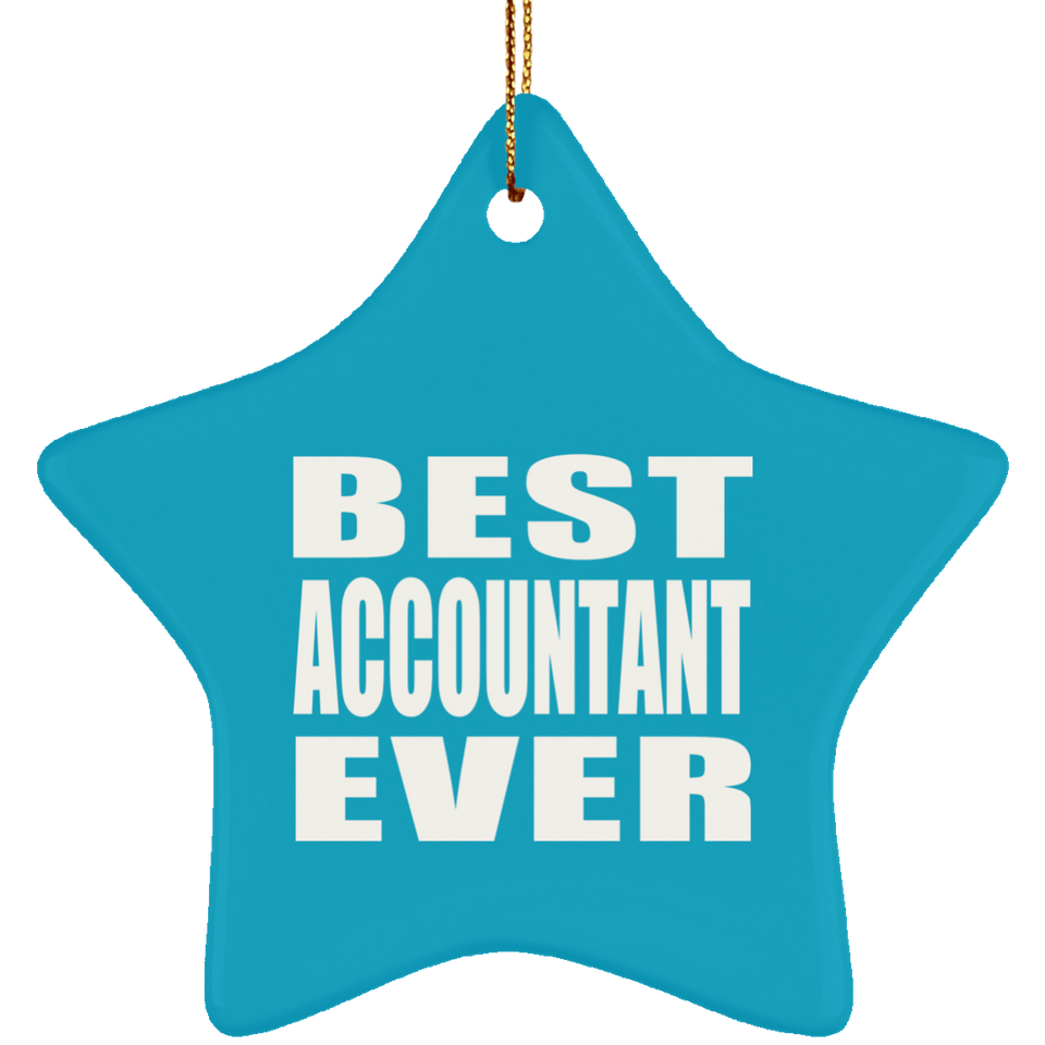 Best Accountant Ever - Star Ornament