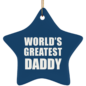 World's Greatest Daddy - Star Ornament