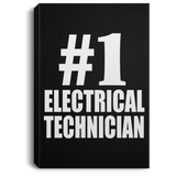 Number One #1 Electrical Technician - Canvas Portrait