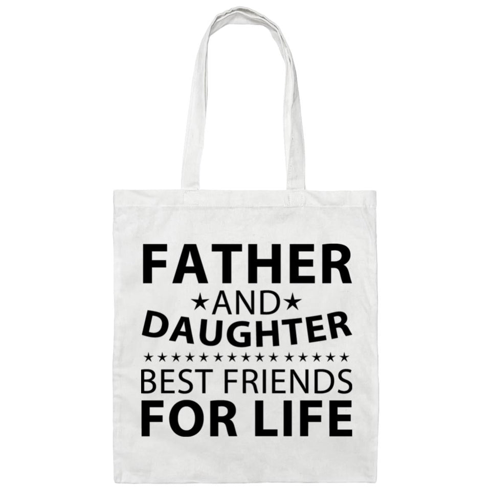 Father and Daughter, Best Friends For Life - Tote Bag White